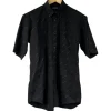 BALENCIAGA CAMICIA A MANICHE CORTE CON LOGO TG L