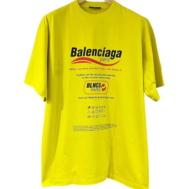BALENCIAGA T-SHIRT DRY CLEANING TG XS (VESTE XL)