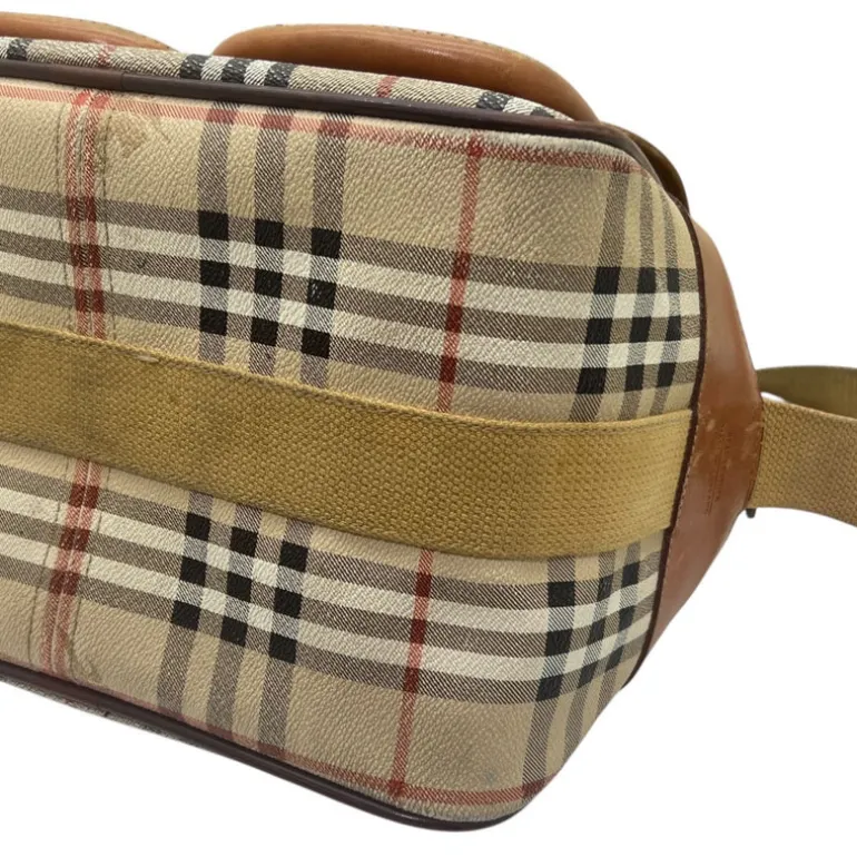 BURBERRY BORSA MESSENGER GRANDE VINTAGE IN PELLE