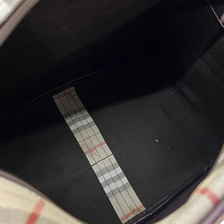 BURBERRY BORSA MESSENGER GRANDE VINTAGE IN PELLE