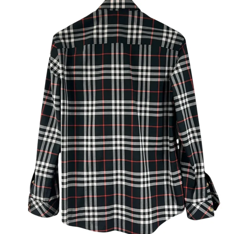 BURBERRY CAMICIA IN COTONE CHECK TG M (VESTE L)