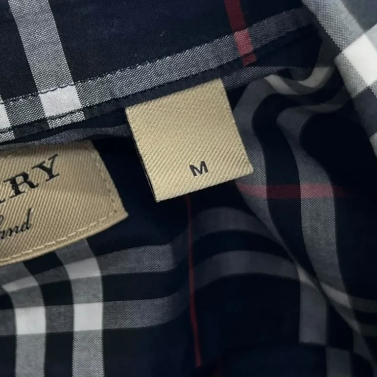 BURBERRY CAMICIA IN COTONE CHECK TG M