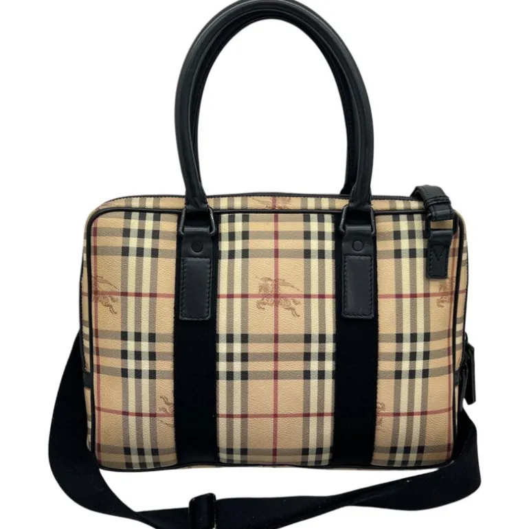BURBERRY PORTADOCUMENTI/PC IN PELLE VINTAGE CHECK
