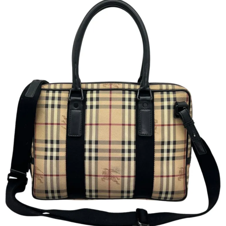 BURBERRY PORTADOCUMENTI/PC IN PELLE VINTAGE CHECK