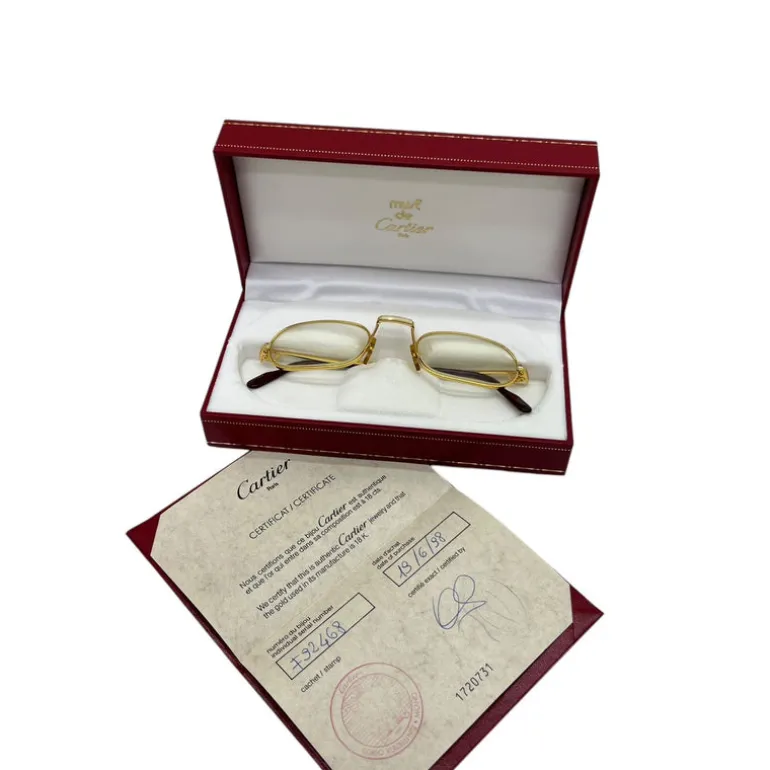 CARTIER SANTOS DEMI LUNE OCCHIALI VINTAGE
