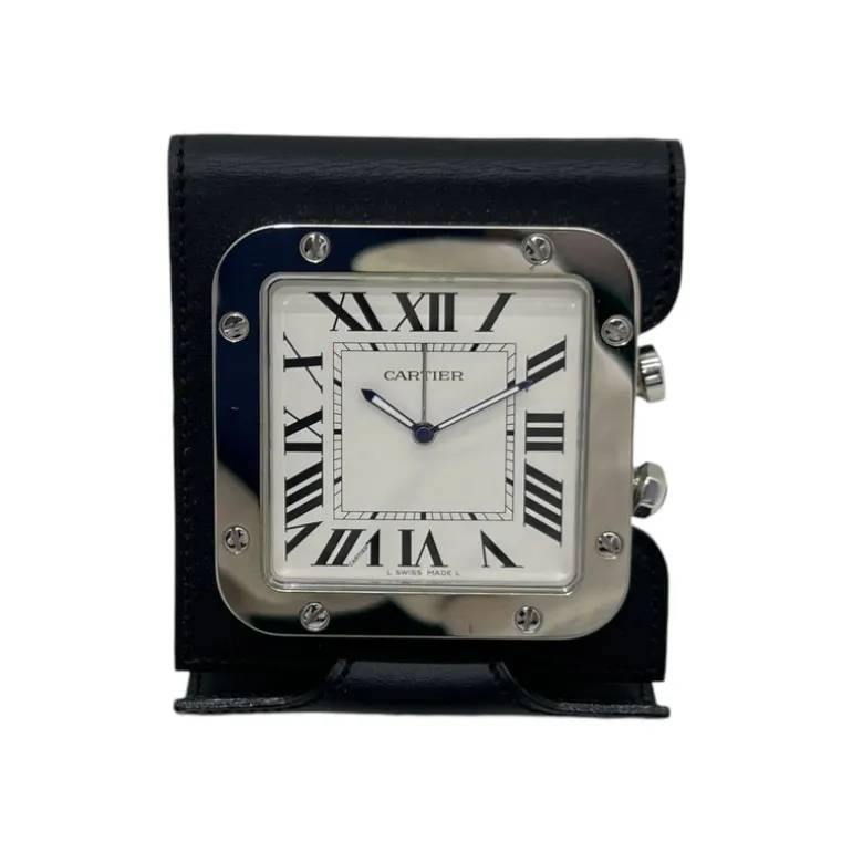 CARTIER SANTOS SVEGLIA DA VIAGGIO AL QUARZO
