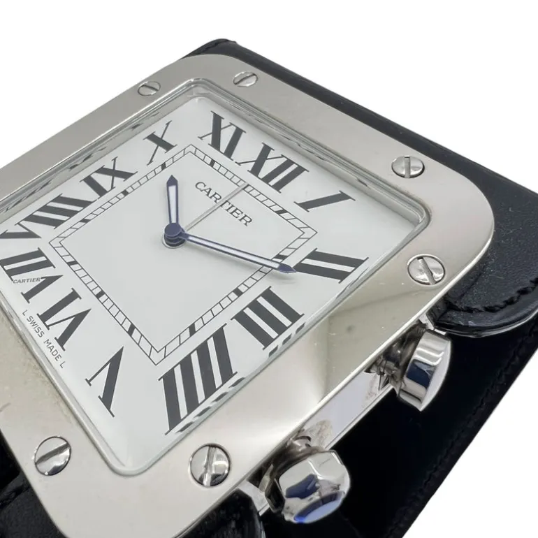 CARTIER SANTOS SVEGLIA DA VIAGGIO AL QUARZO