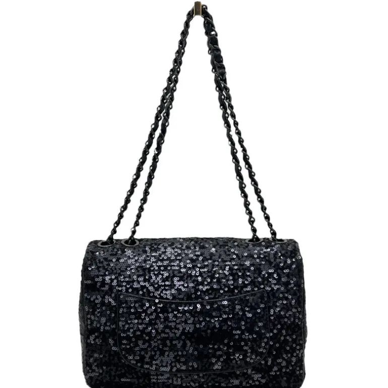 CHANEL BORSA CLASSICA SINGLE FLAP CON PAILLETTES