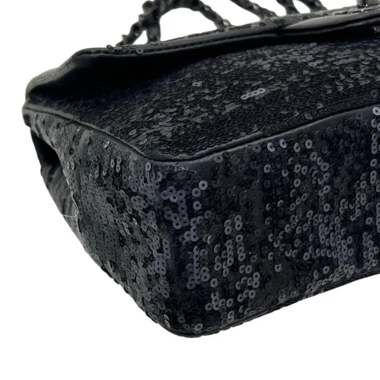 CHANEL BORSA CLASSICA SINGLE FLAP CON PAILLETTES