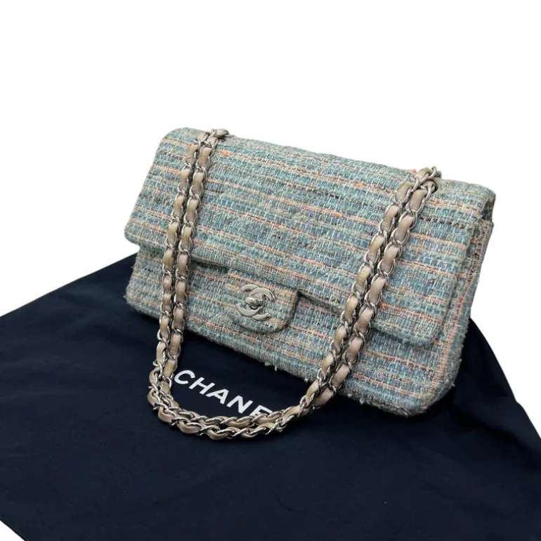 CHANEL TIMELESS CLASSIQUE 11.12 IN TWEED MULTICOLORE