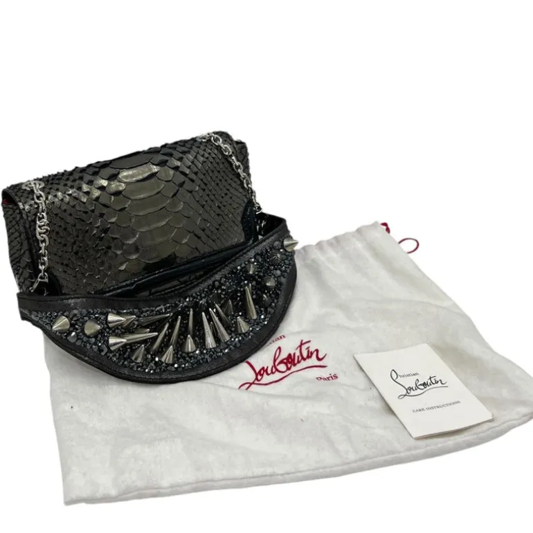 CHRISTIAN LOUBOUTIN ARTEMIS BORSA IN PITONE
