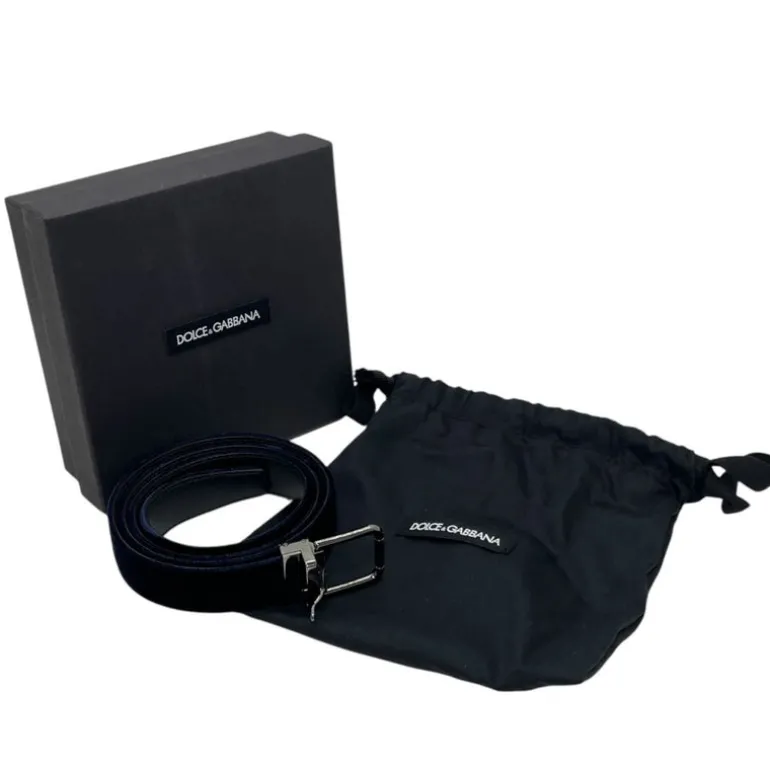 DOLCE & GABBANA CINTURA IN VELLUTO TG 95