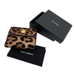 DOLCE & GABBANA PORTAFOGLIO ANIMALIER IN CAVALLINO