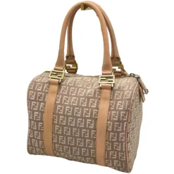 FENDI BAULETTO IN TELA ZUCCHINO E PELLE