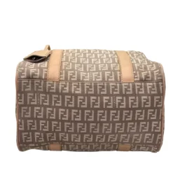 FENDI BAULETTO IN TELA ZUCCHINO E PELLE