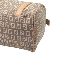 FENDI BAULETTO IN TELA ZUCCHINO E PELLE