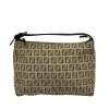 FENDI BORSA A MANO IN TELA FF ZUCCHINO