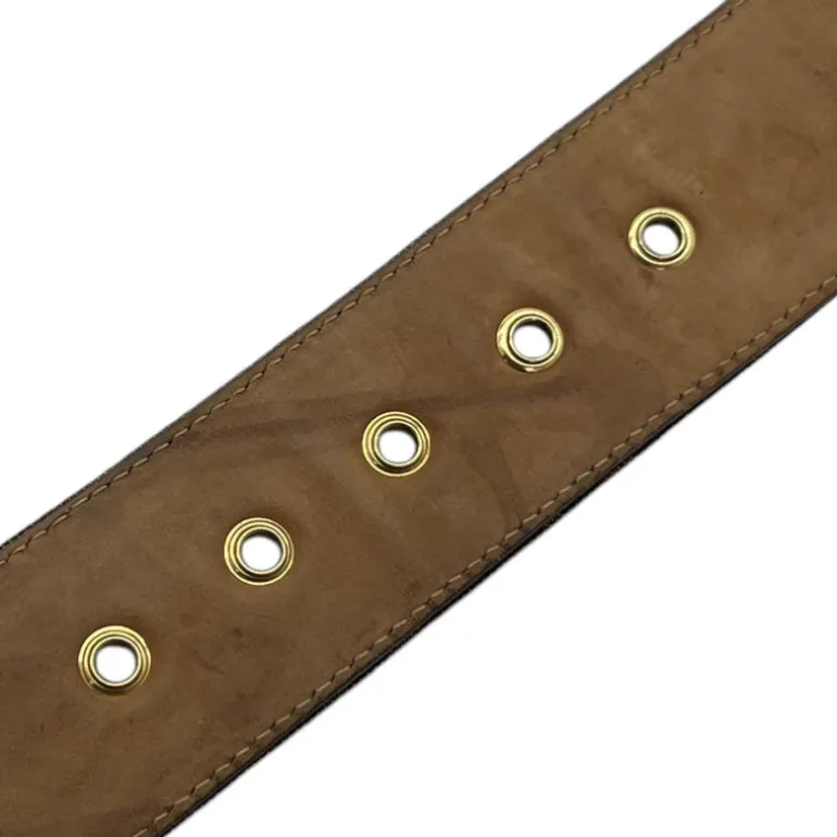 FENDI CINTURA IN TESSUTO FF E PELLE TG 90