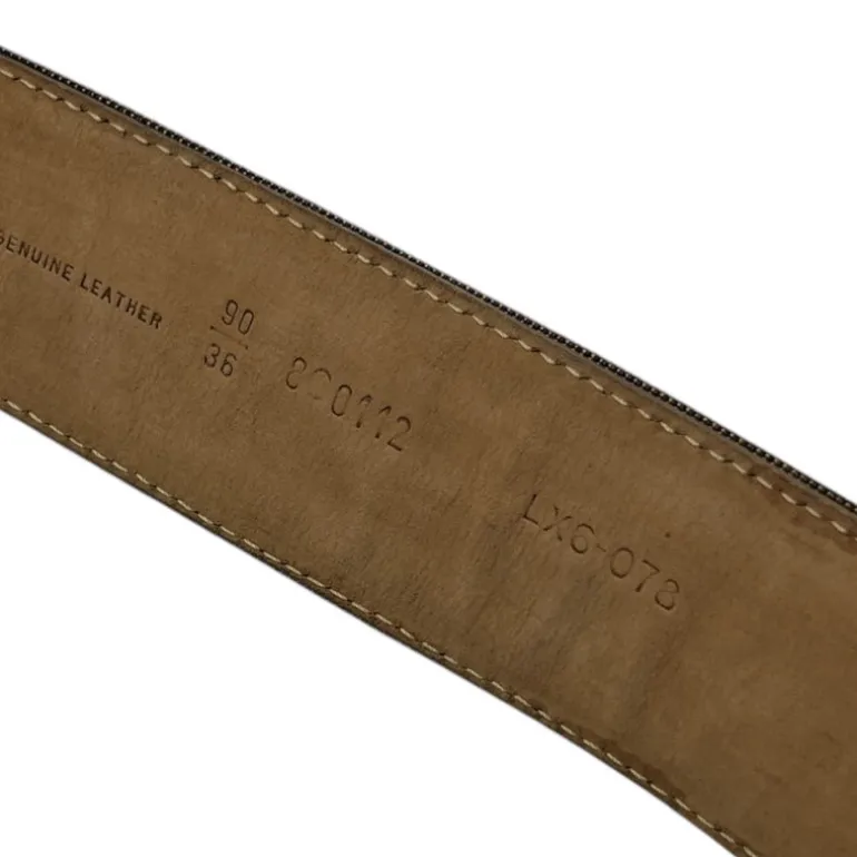 FENDI CINTURA IN TESSUTO FF E PELLE TG 90
