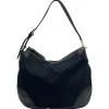 GUCCI BORSA A SPALLA IN TESSUTO GG E PELLE