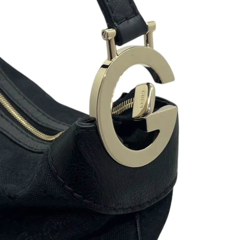 GUCCI BORSA A SPALLA IN TESSUTO GG E PELLE