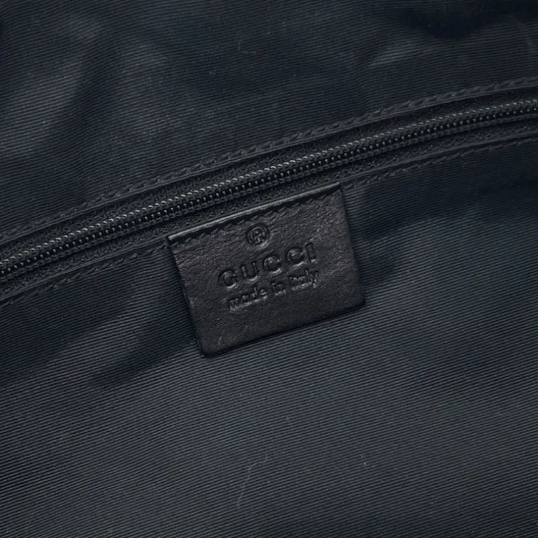 GUCCI BORSA A SPALLA IN TESSUTO GG E PELLE
