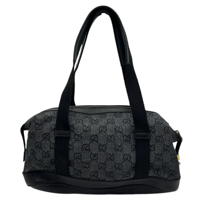 GUCCI BORSA A SPALLA IN TESSUTO GG E PELLE