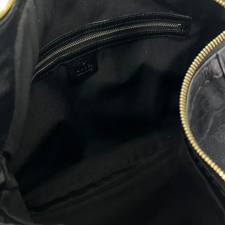 GUCCI BORSA A SPALLA IN TESSUTO GG E PELLE