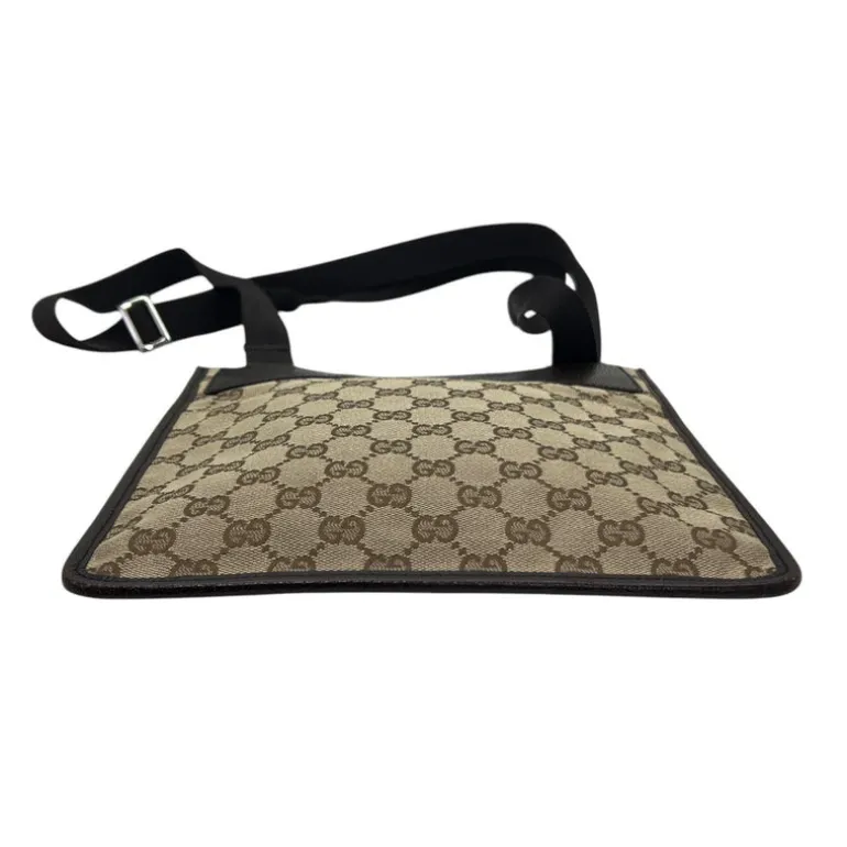 GUCCI BORSA A TRACOLLA IN TELA GG E PELLE