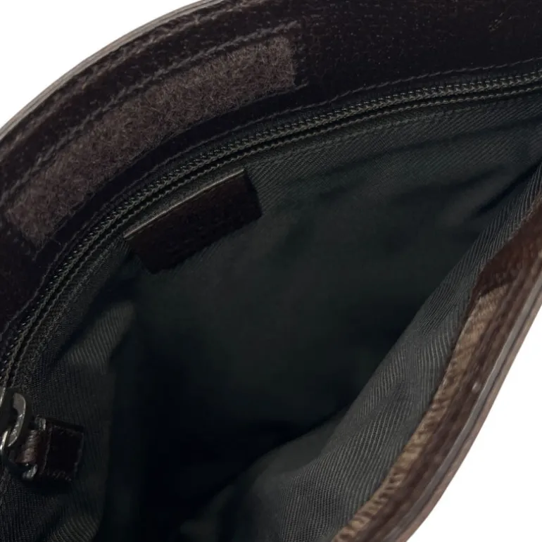 GUCCI BORSA A TRACOLLA IN TELA GG E PELLE