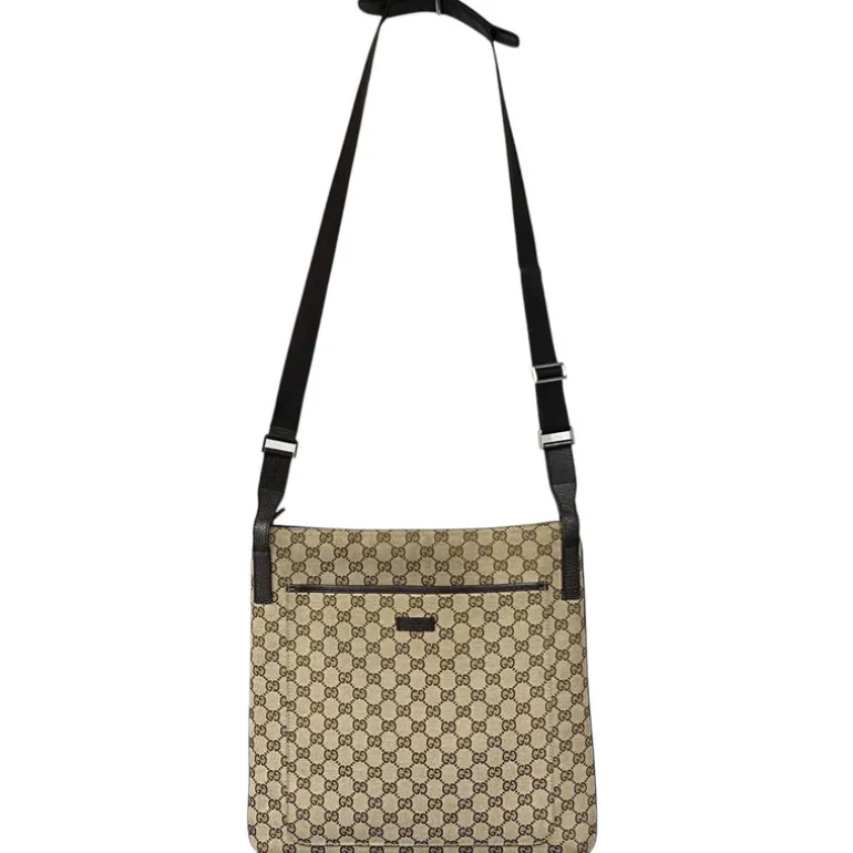GUCCI BORSA MESSENGER GRANDE IN TELA GG