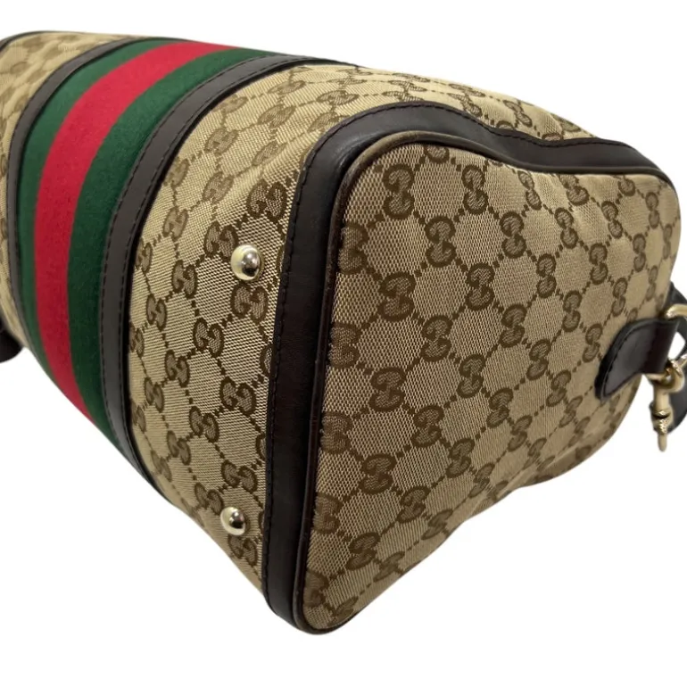 GUCCI BOSTON BAG WEB CON TRACOLLA