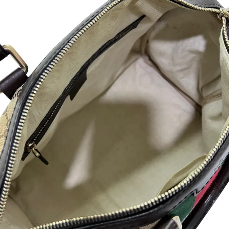 GUCCI BOSTON BAG WEB CON TRACOLLA