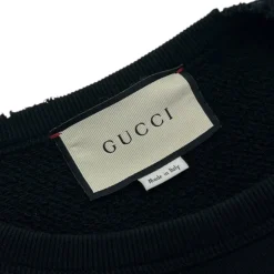 GUCCI FELPA GIROCOLLO VINTAGE LOGO TG XS