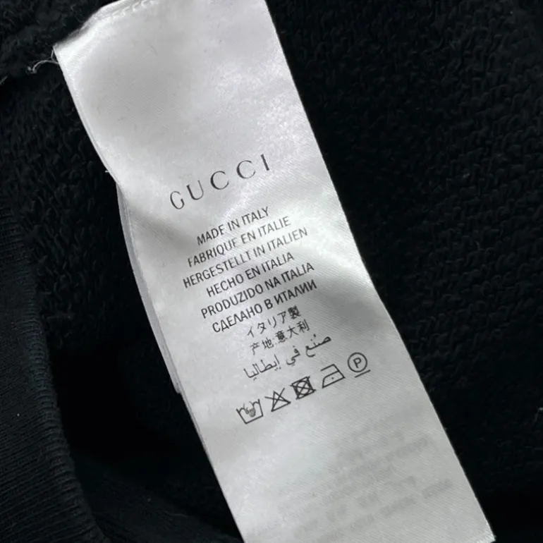 GUCCI FELPA GIROCOLLO VINTAGE LOGO TG XS