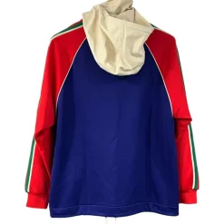 GUCCI GIACCA IN NYLON E COTONE CON PATCH TG XS (VESTE L)