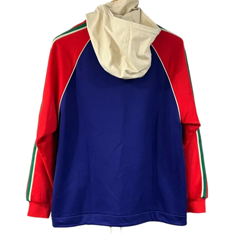 GUCCI GIACCA IN NYLON E COTONE CON PATCH TG XS (VESTE L)