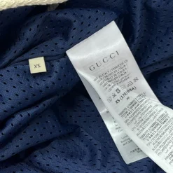 GUCCI GIACCA IN NYLON E COTONE CON PATCH TG XS (VESTE L)
