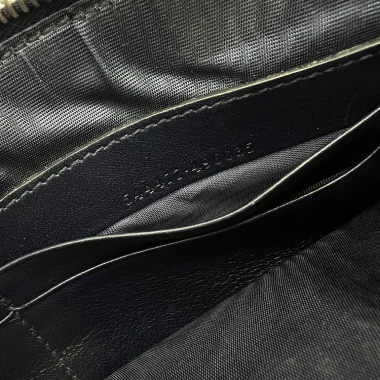 GUCCI POCHETTE IN PELLE GUCCISSIMA BLU