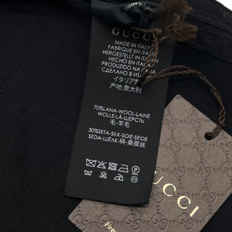 GUCCI SCIARPA GG IN LANA E SETA