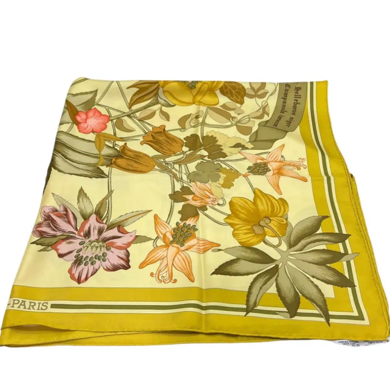 HERMÈS FOULARD CARRÉ 90 FLEURS D’HELLANDE