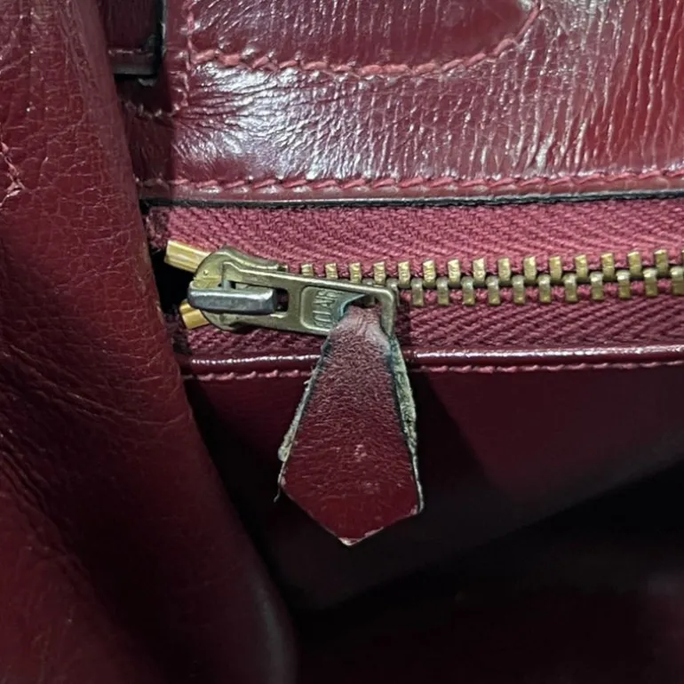 HERMÈS KELLY 32 VINTAGE BOX CALF ROUGE