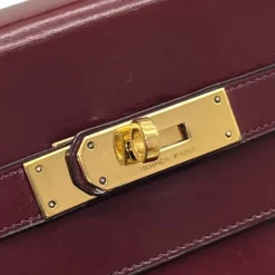 HERMÈS KELLY 32 VINTAGE BOX CALF ROUGE