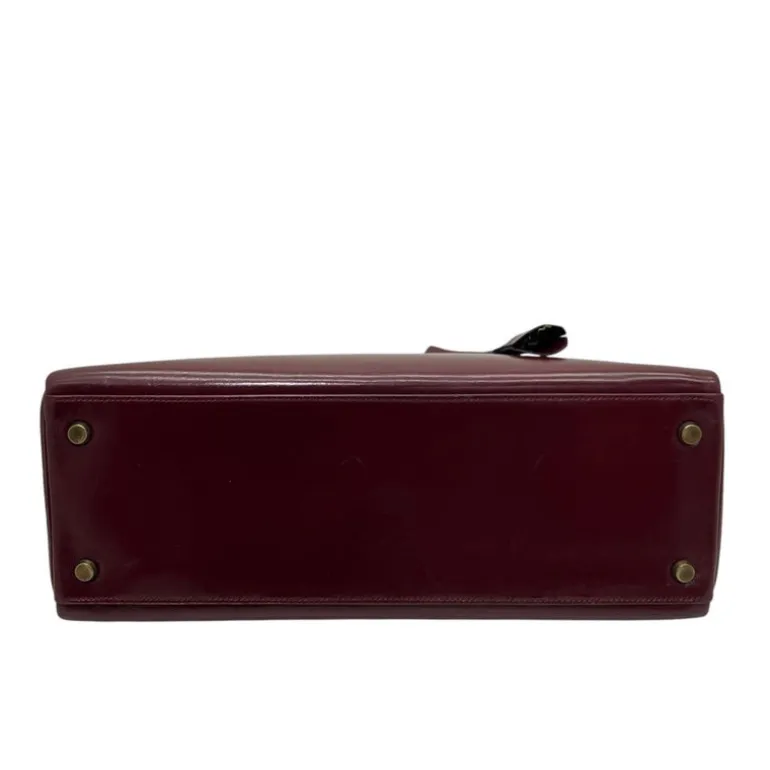 HERMÈS KELLY 32 VINTAGE BOX CALF ROUGE