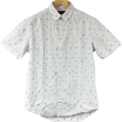 LOUIS VUITTON CAMICIA IN COTONE A MANICHE CORTE TG M (VESTE L)