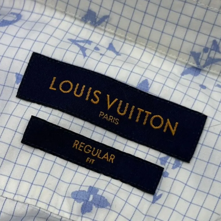 LOUIS VUITTON CAMICIA IN COTONE A MANICHE CORTE TG M (VESTE L)