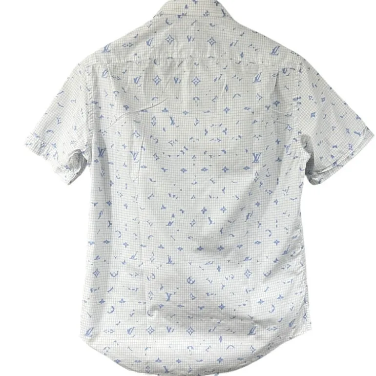 LOUIS VUITTON CAMICIA IN COTONE A MANICHE CORTE TG M (VESTE L)