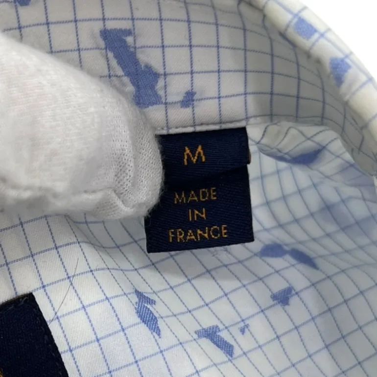 LOUIS VUITTON CAMICIA IN COTONE A MANICHE CORTE TG M (VESTE L)