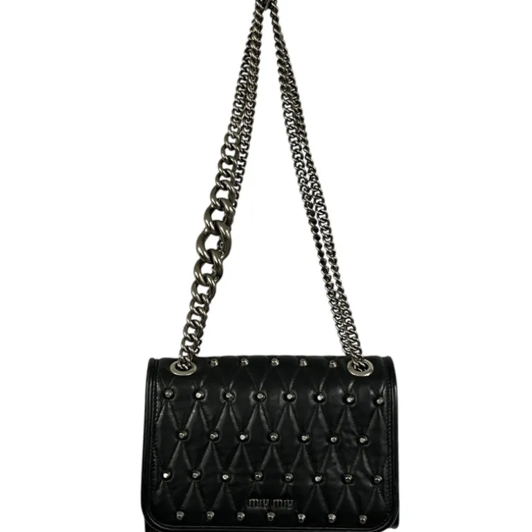 MIU MIU BORSA IN PELLE CON CATENA
