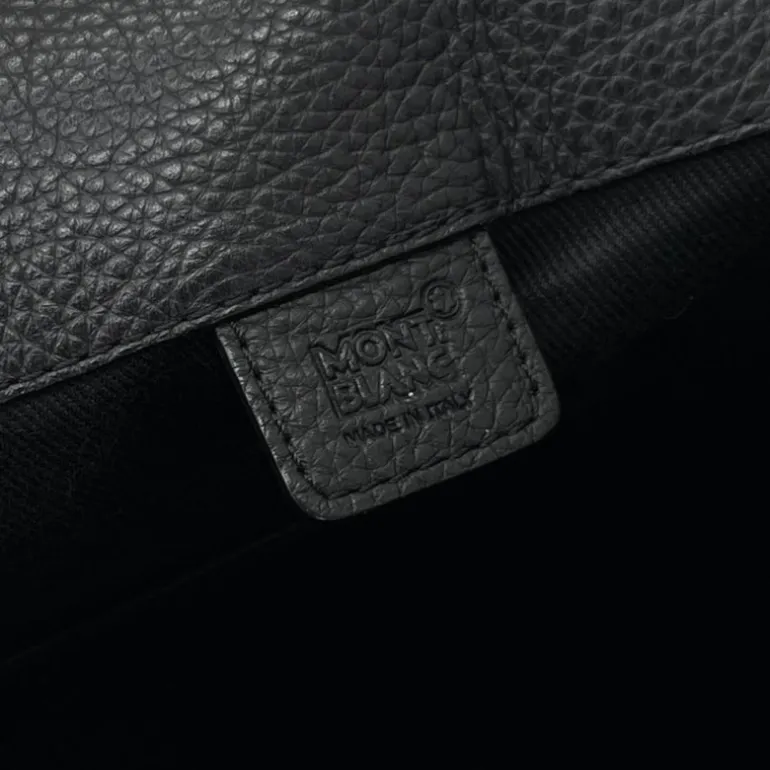 MONTBLANC BORSA A TRACOLLA IN PELLE MARTELLATA